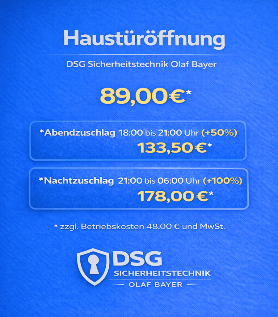 Schlüsseldienst in Bochum für eine Türöffnung Haustür