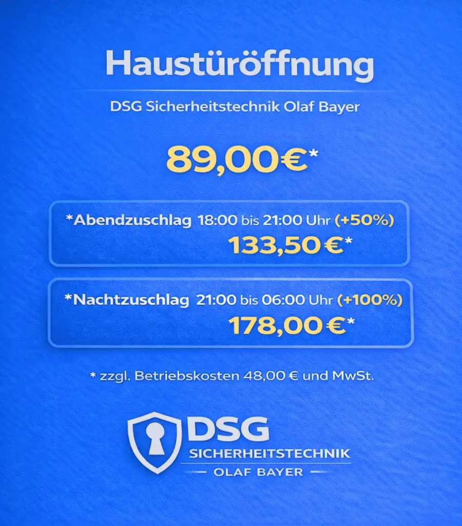 Schlüsseldienst in Bochum für eine Türöffnung Haustür